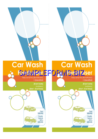 Door Hanger for Car Wash Fundraiser docx pdf free